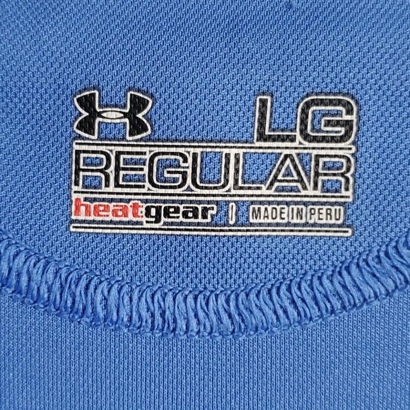 Light Blue UA Heat Gear Polo - Picture 2 of 2